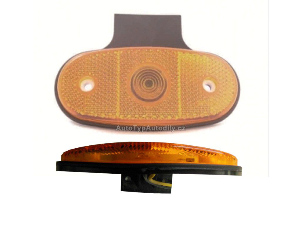 Poziční světlo DOB-46DB/K LED, oranžové s držákem