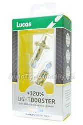 Žárovka 12V H1 55W P14,5s +120% sada Lightbooster, Lucas sada 2ks