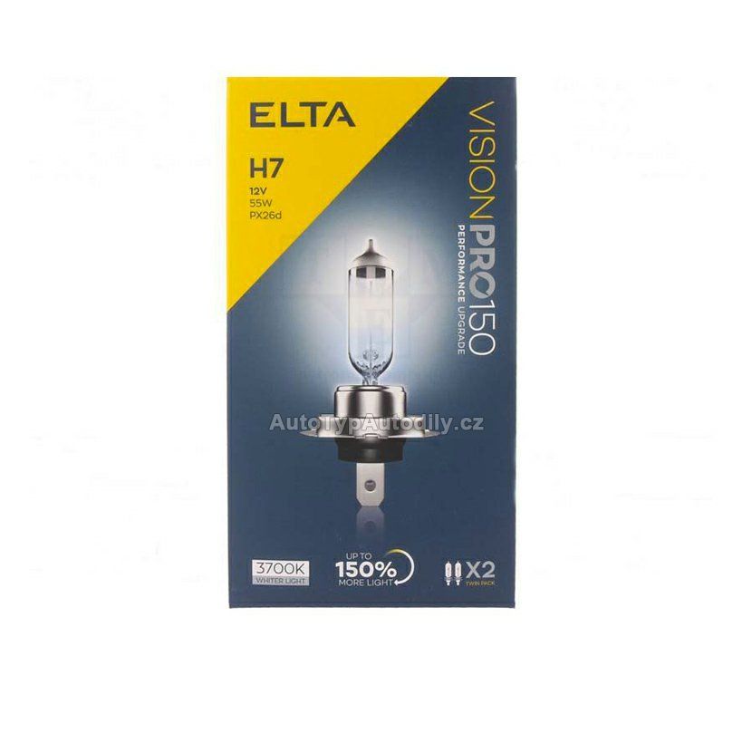 Žárovky - box H7 +150% VISIONPRO NEW 2/2019 ELTA