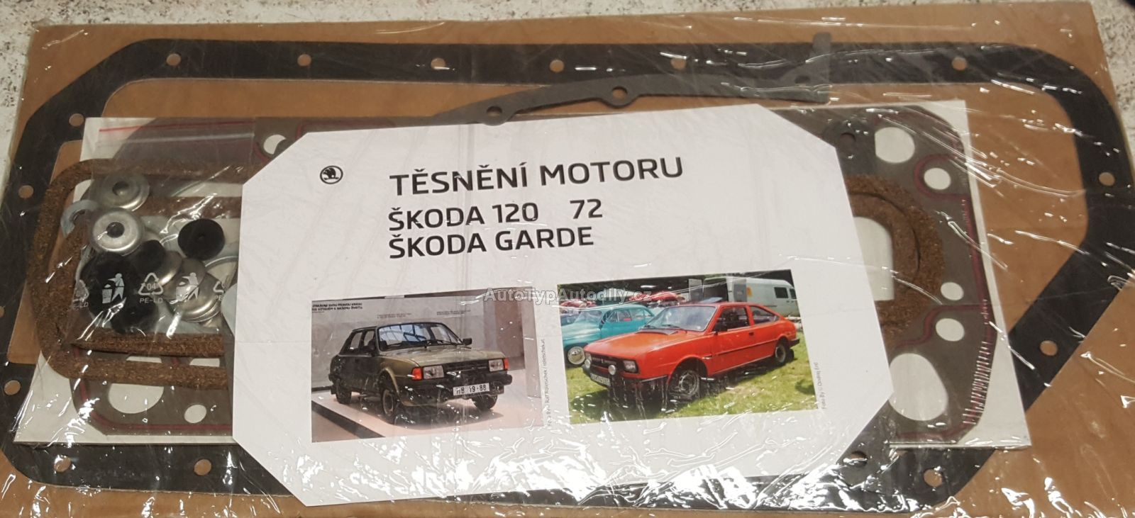 Sada těsnění na motor Škoda 120M od83: 000-205 Česko