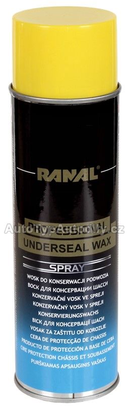 Konzervační vosk na podvozky automobilů – 500ml sprej Ranal